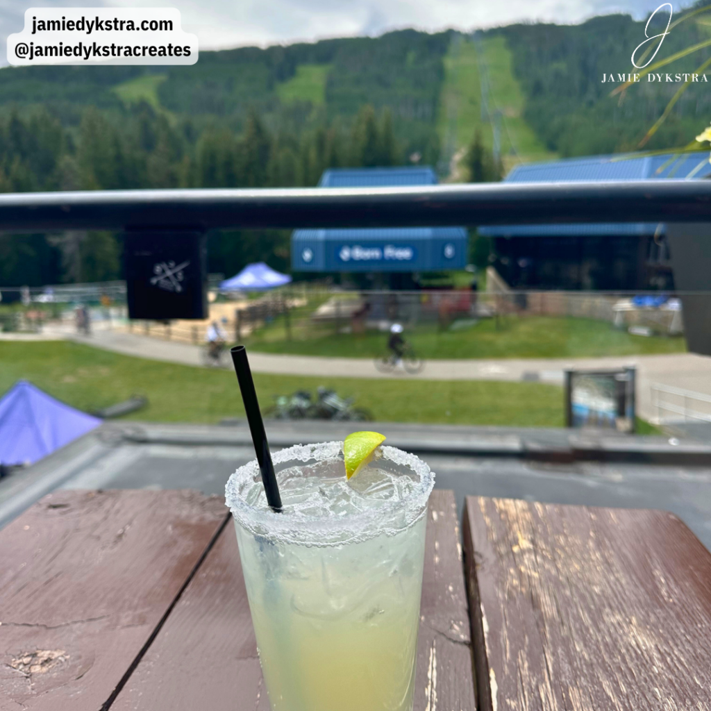 A margarita at the base of Vail Mountain
