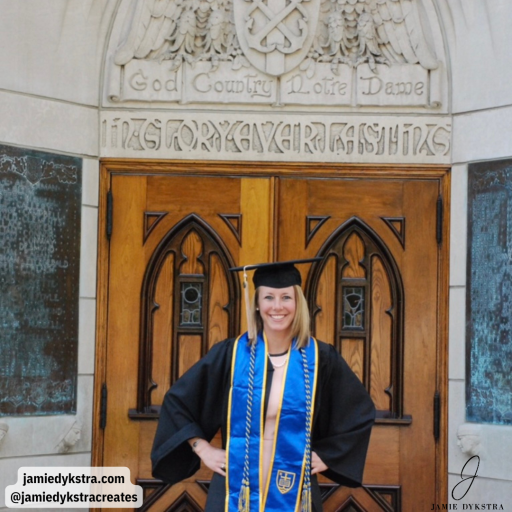 My undergraduate graduation from Notre Dame.