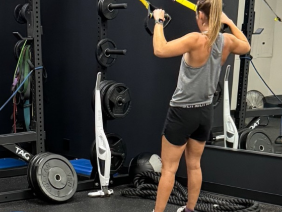 Me working out with TRX bands