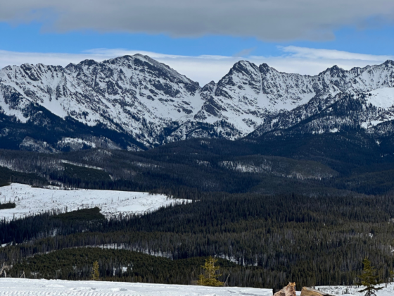 A picture of snowy mountains in Colorado.